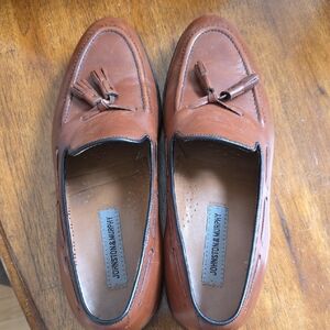 Johnston & Murphy Tan Tassel Leather Loafers